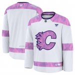 Camiseta Hockey Calgary Flames 2024 Fights Cancer Practica Blanco Camiseta Hockey Calgary Flames 2024 Fights Cancer Practica Blanco