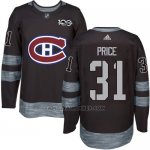 Camiseta Hockey Hombre Montreal Canadiens 31 Carey Price Negro 1917-2017 100 Aniversario Stitched Camiseta Hockey Hombre Montreal Canadiens 31 Carey Price Negro 1917-2017 100 Aniversario Stitched