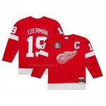 Camiseta Hockey Detroit Red Wings Steve Yzerman Mitchell & Ness Captain Patch 1996-97 Blue Line Rojo Camiseta Hockey Detroit Red Wings Steve Yzerman Mitchell & Ness Captain Patch 1996-97 Blue Line Rojo