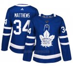 Camiseta Mujer Maple Leafs 34 Auston Matthews Blue Adizero Jugador Home Camiseta Mujer Maple Leafs 34 Auston Matthews Blue Adizero Jugador Home