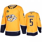 Camiseta Hockey Nashville Predators Dan Hamhuis Primera Amarillo Camiseta Hockey Nashville Predators Dan Hamhuis Primera Amarillo