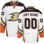 Camiseta Hockey Hombre Anaheim Ducks Segunda Personalizada Blanco Camiseta Hockey Hombre Anaheim Ducks Segunda Personalizada Blanco