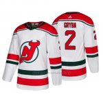 Camiseta New Jersey Devils Eric Gryba Alternato Adidas Autentico Blanco Camiseta New Jersey Devils Eric Gryba Alternato Adidas Autentico Blanco