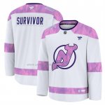 Camiseta Hockey New Jersey Devils Hockey Fights Cancer Practice Blanco Camiseta Hockey New Jersey Devils Hockey Fights Cancer Practice Blanco