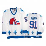 Camiseta Hockey Quebec Nordiques Nazem Kadri Heritage Vintage Replica 1991-95 Blanco Camiseta Hockey Quebec Nordiques Nazem Kadri Heritage Vintage Replica 1991-95 Blanco