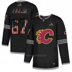 Camiseta Hockey Calgary Flames Frolik 2020 USA Flag Negro Camiseta Hockey Calgary Flames Frolik 2020 USA Flag Negro