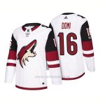 Camiseta Hockey Hombre Arizona Coyotes Max Domi 16 2018 Season Centennial Patch Team Road Blanco Camiseta Hockey Hombre Arizona Coyotes Max Domi 16 2018 Season Centennial Patch Team Road Blanco