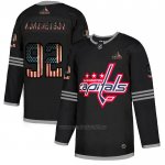 Camiseta Hockey Washington Capitals Evgeny Kuznetsov 2020 USA Flag Negro Rojo Camiseta Hockey Washington Capitals Evgeny Kuznetsov 2020 USA Flag Negro Rojo