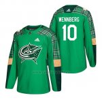 Camiseta Columbus Blue Jackets Alexander Wennberg 2018 St. Patrick's Day Verde Camiseta Columbus Blue Jackets Alexander Wennberg 2018 St. Patrick's Day Verde