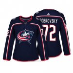 Camiseta Hockey Mujer Columbus Blue Jackets 72 Sergei Bobrovsky Azul Autentico Jugador Camiseta Hockey Mujer Columbus Blue Jackets 72 Sergei Bobrovsky Azul Autentico Jugador