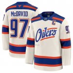 Camiseta Hockey Edmonton Oilers Connor McDavid Alterno Premium Crema Camiseta Hockey Edmonton Oilers Connor McDavid Alterno Premium Crema