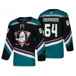 Camiseta Anaheim Ducks Kiefer Sherwood Alternato 25th Aniversario Adidas Autentico Negro Third Camiseta Anaheim Ducks Kiefer Sherwood Alternato 25th Aniversario Adidas Autentico Negro Third