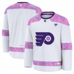 Camiseta Hockey Philadelphia Flyers 2024 Fights Cancer Blanco Camiseta Hockey Philadelphia Flyers 2024 Fights Cancer Blanco