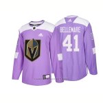 Camiseta Hockey Hombre Autentico Vegas Golden Knights 41 Pierre Edouard Bellemare Hockey Fights Cancer 2018 Violeta Camiseta Hockey Hombre Autentico Vegas Golden Knights 41 Pierre Edouard Bellemare Hockey Fights Cancer 2018 Violeta