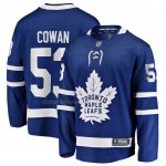 Camiseta Hockey Toronto Maple Leafs Easton Cowan Primera Breakaway Azul Camiseta Hockey Toronto Maple Leafs Easton Cowan Primera Breakaway Azul