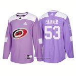 Camiseta Hockey Hombre Autentico Carolina Hurricanes 53 Jeff Skinner Hockey Fights Cancer 2018 Violeta Camiseta Hockey Hombre Autentico Carolina Hurricanes 53 Jeff Skinner Hockey Fights Cancer 2018 Violeta