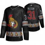 Camiseta Ottawa Senators Anders Nilsson Breakaway Negro Camiseta Ottawa Senators Anders Nilsson Breakaway Negro
