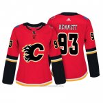 Camiseta Hockey Mujer Calgary Flames 93 Sam Bennett Rojo Autentico Jugador Camiseta Hockey Mujer Calgary Flames 93 Sam Bennett Rojo Autentico Jugador