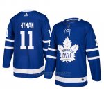 Camiseta Toronto Maple Leafs Zach Hyman Autentico Home Azul Camiseta Toronto Maple Leafs Zach Hyman Autentico Home Azul