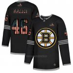 Camiseta Hockey Boston Bruins David Krejci 2020 USA Flag Negro Camiseta Hockey Boston Bruins David Krejci 2020 USA Flag Negro
