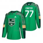 Camiseta Los Angeles Kings Jeff Carter 2018 St. Patrick's Day Verde Camiseta Los Angeles Kings Jeff Carter 2018 St. Patrick's Day Verde