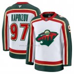 Camiseta Hockey Minnesota Wild Kirill Kaprizov 25th Aniversario Premium Blanco Camiseta Hockey Minnesota Wild Kirill Kaprizov 25th Aniversario Premium Blanco