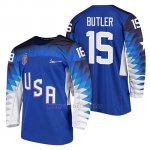 Camiseta USA Team Hockey 2018 Olympic Bobby Butler Blue 2018 Olympic Camiseta USA Team Hockey 2018 Olympic Bobby Butler Blue 2018 Olympic