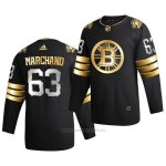 Camiseta Hockey Boston Bruins Brad Marchand Golden Edition Limited Autentico 2020-21 Negro Camiseta Hockey Boston Bruins Brad Marchand Golden Edition Limited Autentico 2020-21 Negro