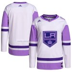 Camiseta Hockey Los Angeles Kings Fights Cancer Autentico Blank Practice Blanco Violeta Camiseta Hockey Los Angeles Kings Fights Cancer Autentico Blank Practice Blanco Violeta