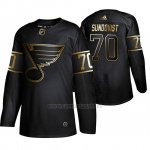 Camiseta St. Louis Blues Oskar Sundqvist Golden Edition Autentico Negro Camiseta St. Louis Blues Oskar Sundqvist Golden Edition Autentico Negro