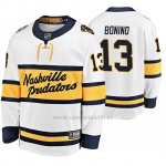 Camiseta Hockey Nashville Predators Nick Bonino Breakaway Jugador 2020 Winter Classic Blanco Camiseta Hockey Nashville Predators Nick Bonino Breakaway Jugador 2020 Winter Classic Blanco