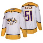 Camiseta Hockey Hombre Autentico Nashville Predators 51 Austin Watson Away 2018 Blanco Camiseta Hockey Hombre Autentico Nashville Predators 51 Austin Watson Away 2018 Blanco