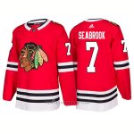 Camiseta Hockey Hombre Male Blackhawks 7 Brent Seabrook Home 2018 Rojo Camiseta Hockey Hombre Male Blackhawks 7 Brent Seabrook Home 2018 Rojo