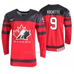 Camiseta Hockey Canada Theo Rochette 2019 Hlinka Gretzky Cup Rojo Camiseta Hockey Canada Theo Rochette 2019 Hlinka Gretzky Cup Rojo