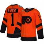 Camiseta Hockey Philadelphia Flyers 1 Bernie Parent Autentico 2019 Stadium Series Naranja Camiseta Hockey Philadelphia Flyers 1 Bernie Parent Autentico 2019 Stadium Series Naranja