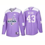 Camiseta Hockey Hombre Autentico Washington Capitals 43 Tom Wilson Hockey Fights Cancer 2018 Violeta Camiseta Hockey Hombre Autentico Washington Capitals 43 Tom Wilson Hockey Fights Cancer 2018 Violeta