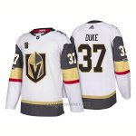 Camiseta Hockey Hombre Autentico Vegas Golden Knights 37 Reid Duke Away 2018 Blanco Camiseta Hockey Hombre Autentico Vegas Golden Knights 37 Reid Duke Away 2018 Blanco