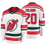 Camiseta New Jersey Devils Blake Coleman Alternato Breakaway Blanco Camiseta New Jersey Devils Blake Coleman Alternato Breakaway Blanco