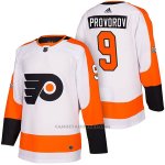 Camiseta Hockey Hombre Autentico Philadelphia Flyers 9 Ivan Provorov Away 2018 Blanco Camiseta Hockey Hombre Autentico Philadelphia Flyers 9 Ivan Provorov Away 2018 Blanco