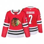 Camiseta Hockey Mujer Chicago Blackhawks 7 Brent Seabrook Rojo Autentico Jugador Camiseta Hockey Mujer Chicago Blackhawks 7 Brent Seabrook Rojo Autentico Jugador