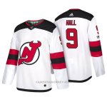 Camiseta Hockey Hombre New Jersey Devils 9 Taylor Hall 2018 Blanco Camiseta Hockey Hombre New Jersey Devils 9 Taylor Hall 2018 Blanco