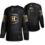 Camiseta Montreal Canadiens Max Domi Golden Edition Autentico Negro Camiseta Montreal Canadiens Max Domi Golden Edition Autentico Negro