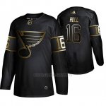 Camiseta St. Louis Blues Brett Hull Golden Edition Retired Jugador Autentico Negro Camiseta St. Louis Blues Brett Hull Golden Edition Retired Jugador Autentico Negro