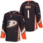 Camiseta Hockey Hombre Autentico Anaheim Ducks Reto Berra Home 1 2018 Negro Camiseta Hockey Hombre Autentico Anaheim Ducks Reto Berra Home 1 2018 Negro