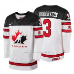 Camiseta Canada Team Matthew Robertson 2018 Iihf World Championship Jugador Blanco Camiseta Canada Team Matthew Robertson 2018 Iihf World Championship Jugador Blanco