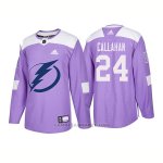 Camiseta Hockey Hombre Autentico Tampa Bay Lightning 24 Ryan Callahan Hockey Fights Cancer 2018 Violeta Camiseta Hockey Hombre Autentico Tampa Bay Lightning 24 Ryan Callahan Hockey Fights Cancer 2018 Violeta