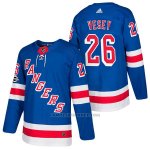 Camiseta Hockey Hombre Autentico New York Rangers 26 Jimmy Vesey Home 2018 Azul Camiseta Hockey Hombre Autentico New York Rangers 26 Jimmy Vesey Home 2018 Azul