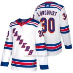 Camiseta Hockey Hombre Autentico New York Rangers 30 Henrik Lundqvist Away 2018 Blanco Camiseta Hockey Hombre Autentico New York Rangers 30 Henrik Lundqvist Away 2018 Blanco