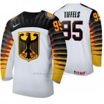Camiseta Hockey Alemania Frederik Tiffels Home 2020 IIHF World Junior Championship Blanco Camiseta Hockey Alemania Frederik Tiffels Home 2020 IIHF World Junior Championship Blanco