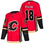 Camiseta Hockey Hombre Autentico Calgary Flames 18 Matt Stajan Home 2018 Rojo Camiseta Hockey Hombre Autentico Calgary Flames 18 Matt Stajan Home 2018 Rojo